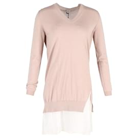 Miu Miu-Robe pull Miu Miu en coton rose pastel-Autre