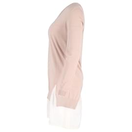 Miu Miu-Vestido suéter Miu Miu em algodão rosa pastel-Outro