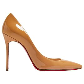 Christian Louboutin-Christian Louboutin Kate Pumps 100 in beige patent leather-Beige