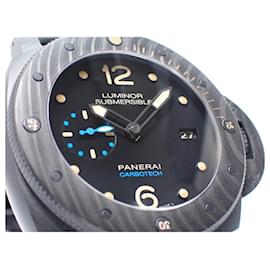 Panerai-PANERAI Luminor Submersible 1950 Carbotech 3 DAY'S Automatic Maker overhauled Mens-Silvery