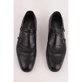 Prada-Leather loafers-Black