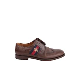 Gucci-Leather loafers-Brown