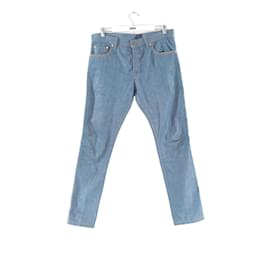 Valentino-Straight cotton jeans-Blue