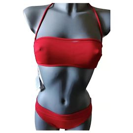 La Perla Badeanzug rot mit Tüll Rot