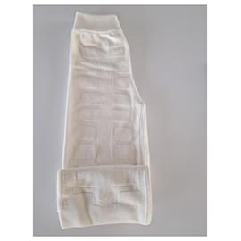 Hermès-pantalones de punto-Blanco roto