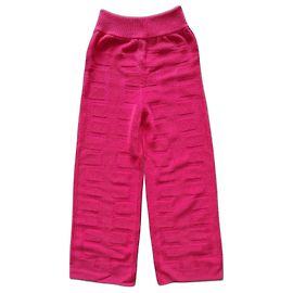 Hermès Pink Flash wool cropped pants Pink