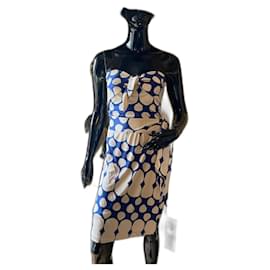 Diane Von Furstenberg-Dresses-Blue,Beige