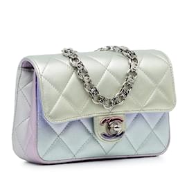 Chanel-CHANEL Clutch bagsLeather-Silvery