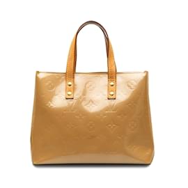 Louis Vuitton-Tan Louis Vuitton Monogram Vernis Reade PM Handbag-Brown