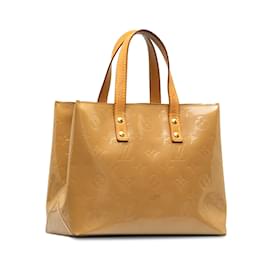 Louis Vuitton-Tan Louis Vuitton Monogram Vernis Reade PM Handbag-Brown