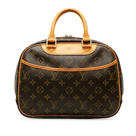 Louis Vuitton-Brown Louis Vuitton Monogram Trouville Handbag-Brown
