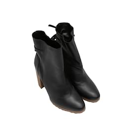Pierre Hardy-Black Pierre Hardy Leather Ankle Boots Size 41-Black
