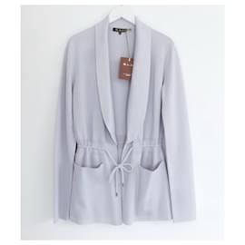 Loro Piana-Loro Piana Fifth Avenue cashmere and silk cardigan jacket-Light blue