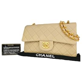 Chanel-Chanel lined Flap-Beige