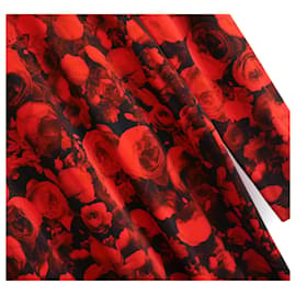 Givenchy-Abito con stampa rose rosse di Givenchy-Rosso