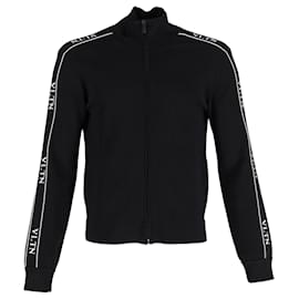 Valentino Garavani-Valentino Garavani Trainingsjacke mit Logotape aus schwarzer Viskose-Schwarz