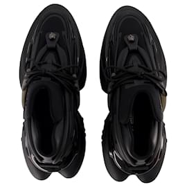 Balmain-Unicorn Sneakers - Balmain - Leather - Black-Black