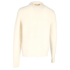 Saint Laurent-Maglione dolcevita sfumato Saint Laurent in lana color crema-Bianco,Crudo