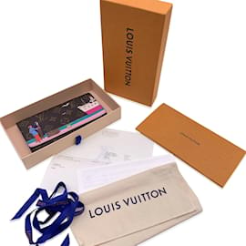 Louis Vuitton-Portefeuille Sarah transatlantique en toile Monogram Illustre-Marron