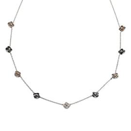 & Other Stories-18K Floral Necklace-Silvery