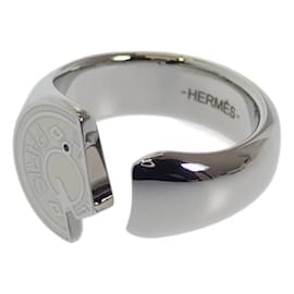 Hermès-Platinum Carrousel Ring  H077326FJ1058-Silvery