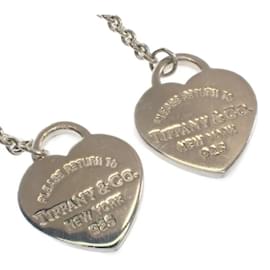 Tiffany & Co-Silver Return to Tiffany 5 Mini Heart Necklace-Silvery
