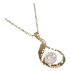 Mikimoto-18K Pearl Necklace-Golden