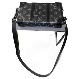 Louis Vuitton Black Leather Handbag Black