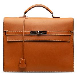 Hermès Hermes Brown Epsom Kelly Depeches 34 Braun