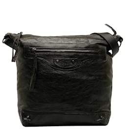 Balenciaga-Balenciaga Motocross Classic Day Crossbody Bag Leather Crossbody Bag 223409 in Good condition-Brown