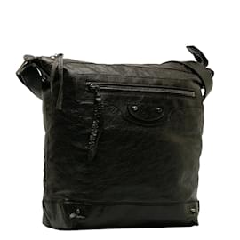 Balenciaga-Balenciaga Motocross Classic Day Crossbody Bag Leather Crossbody Bag 223409 in Good condition-Brown