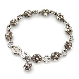 Chrome Hearts Pulsera Bola Estrella Plata Plata