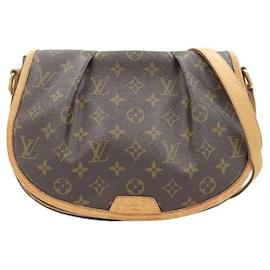 Louis Vuitton-Monogramm Menilmontant PM in sehr gutem Zustand-Braun