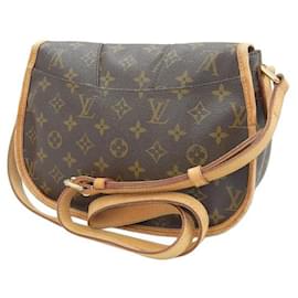 Louis Vuitton-Monogram Menilmontant PM in Very Good Condition-Brown