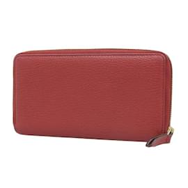 Gucci-Portefeuille continental GG Marmont 456117-Rouge