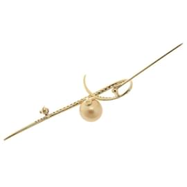 & Other Stories-18K Spilla con perle dei Mari del Sud-D'oro