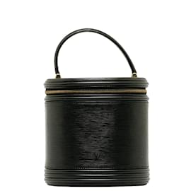 Louis Vuitton-Louis Vuitton Epi Cannes Vanity Case  Leather Handbag M48032 in Fair condition-Black