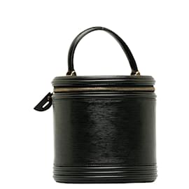 Louis Vuitton-Louis Vuitton Epi Cannes Vanity Case Bolsa de couro M48032 em boas condições-Preto