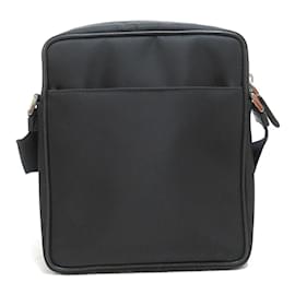Prada-Prada Nylon Messenger Bag Canvas Umhängetasche 2VH112 In sehr gutem Zustand-Schwarz