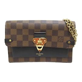 Louis Vuitton-Damier Ebene Vavin Wallet on Chain N60221-Brown