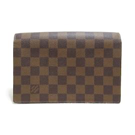 Louis Vuitton-Damier Ebene Vavin Wallet on Chain N60221-Brown