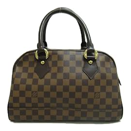 Louis Vuitton-Louis Vuitton Bolsa de lona Damier Ebene Duomo N60008 Em uma boa condição-Marrom