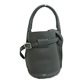 Céline-Nano Leather Big Bucket Bag-Grey