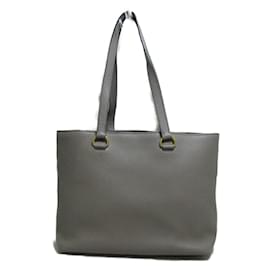 Prada-Prada Canapa Logo Leather Tote Bag Leather Tote Bag 1BG100 in Excellent condition-Grey