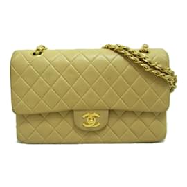 Chanel-Medium Classic lined Flap Bag-Beige