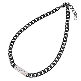 Dior-Logo Chain Link Necklace-Black