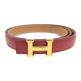 Hermès-Mini Constance Reversible Belt 75-Red