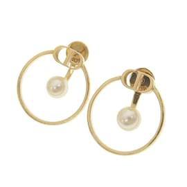 Dior-Pearl 30 Montaigne Earrings-Golden