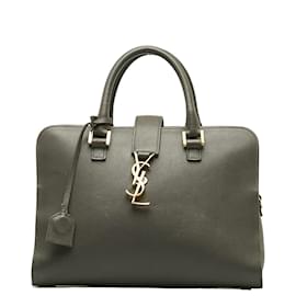 Yves Saint Laurent-Petit Monogramme Downtown Cabas CLD357395-Gris