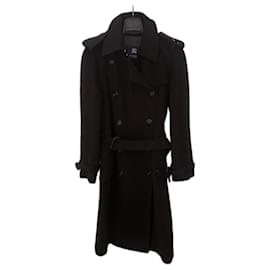 Burberry-Trench Burberry-Marrón oscuro
